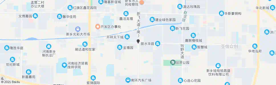 新乡道清路新飞大道路口_公交站地图_新乡公交_妙搜公交查询2024