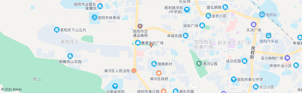 信阳天伦广场_公交站地图_信阳公交_妙搜公交查询2024
