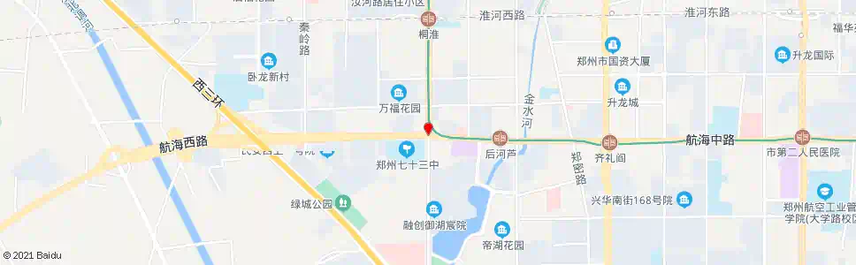 郑州航海路桐柏路_公交站地图_郑州公交_妙搜公交查询2024