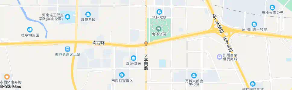 郑州大学南路南四环_公交站地图_郑州公交_妙搜公交查询2024