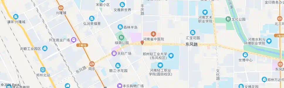 郑州丰庆路东风路站_公交站地图_郑州公交_妙搜公交查询2024