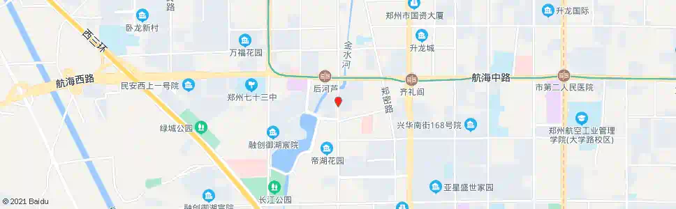 郑州帝湖花园(工人路)站_公交站地图_郑州公交_妙搜公交查询2024