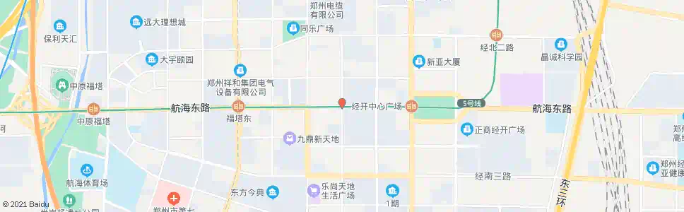 郑州航海路经开第六大街站_公交站地图_郑州公交_妙搜公交查询2024