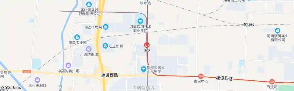 郑州西四环铁炉_公交站地图_郑州公交_妙搜公交查询2024