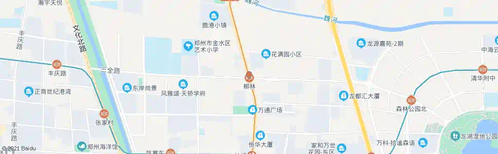 郑州花园路三全路_公交站地图_郑州公交_妙搜公交查询2024