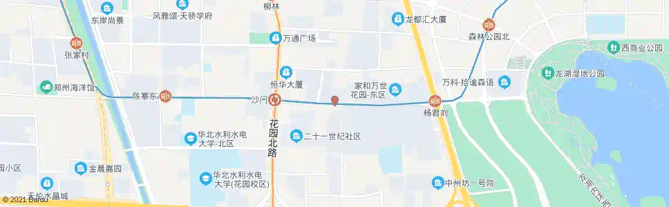 郑州国基路花园路东_公交站地图_郑州公交_妙搜公交查询2024