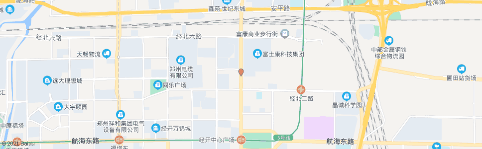 郑州经开第八大街经北四路_公交站地图_郑州公交_妙搜公交查询2024