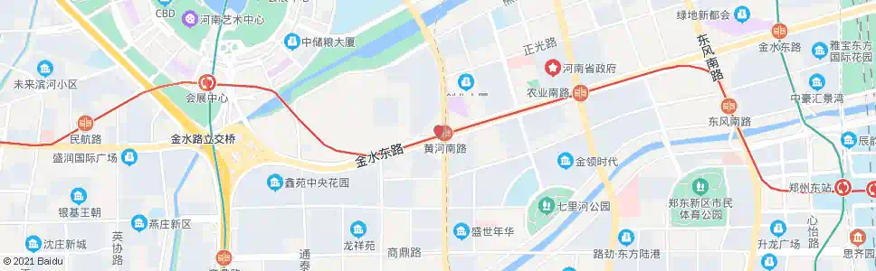 郑州金水东路黄河南路_公交站地图_郑州公交_妙搜公交查询2024