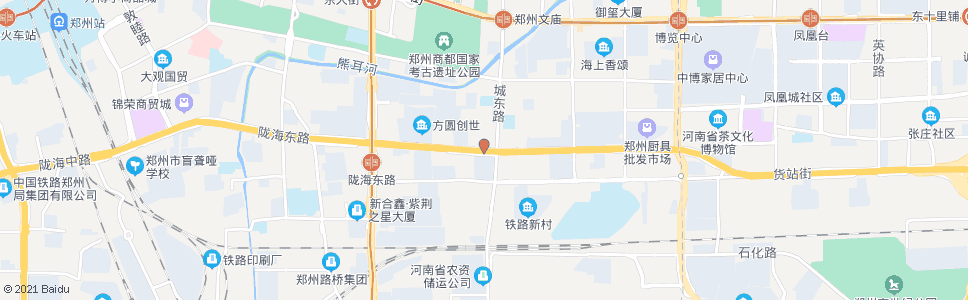 郑州陇海路城东路_公交站地图_郑州公交_妙搜公交查询2024