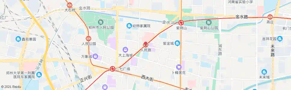 郑州人民路站_公交站地图_郑州公交_妙搜公交查询2024