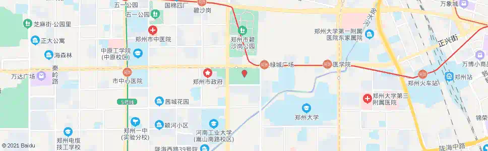 郑州绿城广场(嵩山路)_公交站地图_郑州公交_妙搜公交查询2024