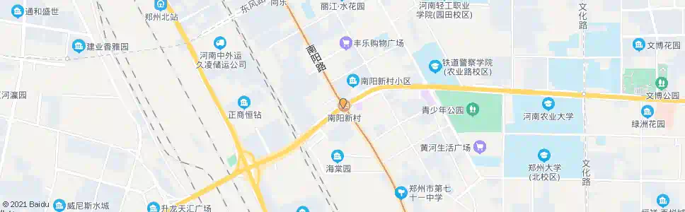 郑州南阳路农业路_公交站地图_郑州公交_妙搜公交查询2024