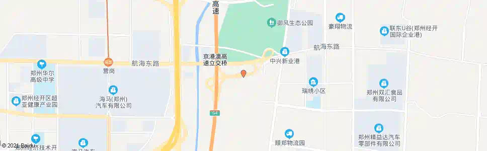 郑州航海路高速路口站_公交站地图_郑州公交_妙搜公交查询2024