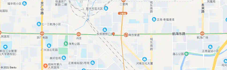 郑州航海路紫荆山路站_公交站地图_郑州公交_妙搜公交查询2024