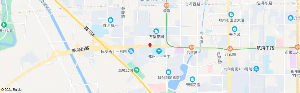 郑州航海路航淮二街_公交站地图_郑州公交_妙搜公交查询2024