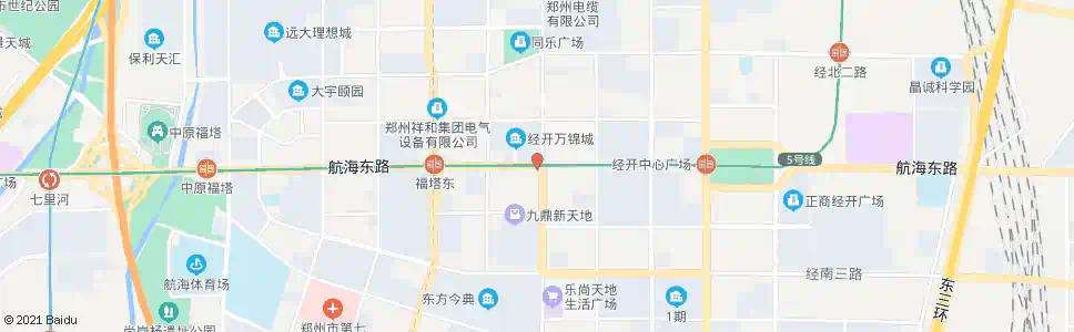 郑州经开第五大街航海路站_公交站地图_郑州公交_妙搜公交查询2024