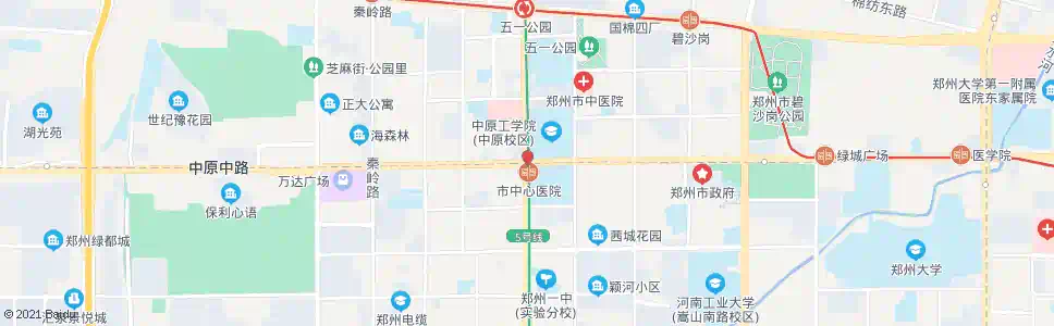 郑州桐柏路中原路站_公交站地图_郑州公交_妙搜公交查询2024