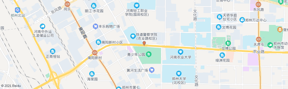 郑州丰庆路农业路站_公交站地图_郑州公交_妙搜公交查询2024