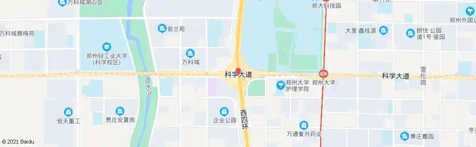 郑州科学大道西四环_公交站地图_郑州公交_妙搜公交查询2024