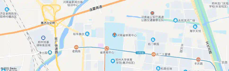 郑州省体育中心站_公交站地图_郑州公交_妙搜公交查询2024