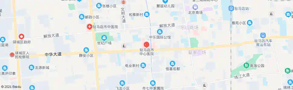 驻马店市中心医院_公交站地图_驻马店公交_妙搜公交查询2024