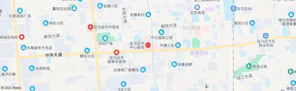 驻马店市中心人民医院_公交站地图_驻马店公交_妙搜公交查询2024