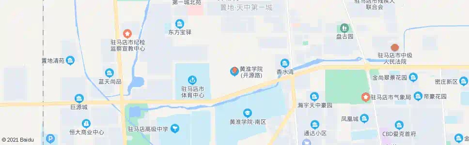 驻马店黄淮学院路口_公交站地图_驻马店公交_妙搜公交查询2024