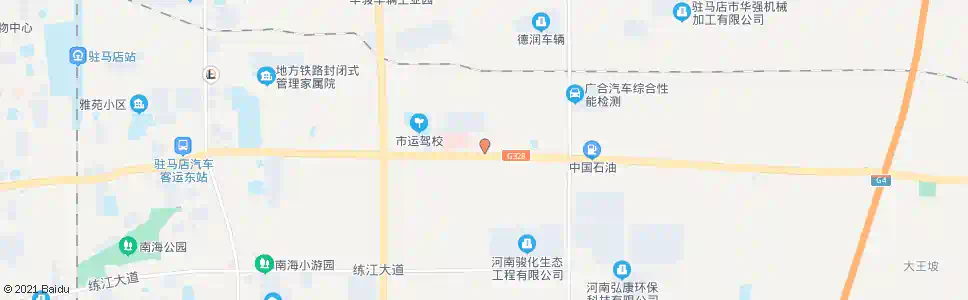 驻马店化肥厂_公交站地图_驻马店公交_妙搜公交查询2024