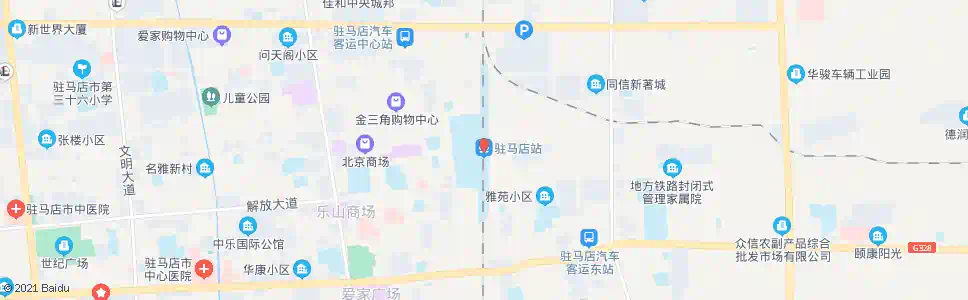 驻马店火车站_公交站地图_驻马店公交_妙搜公交查询2024