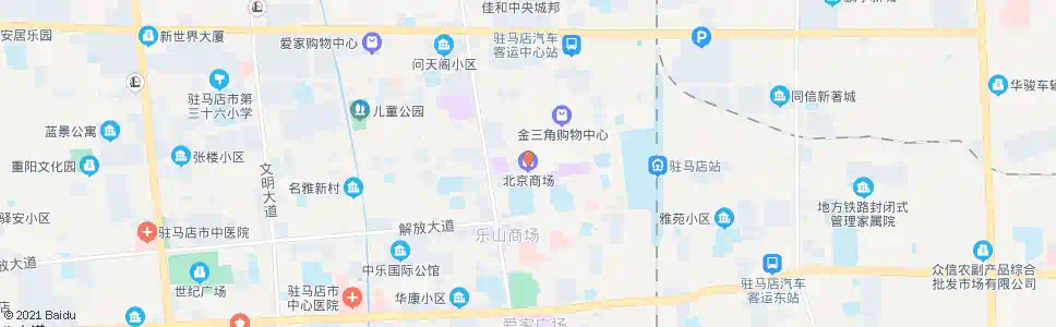 驻马店北京商场_公交站地图_驻马店公交_妙搜公交查询2024