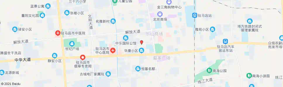 驻马店华康市场_公交站地图_驻马店公交_妙搜公交查询2024