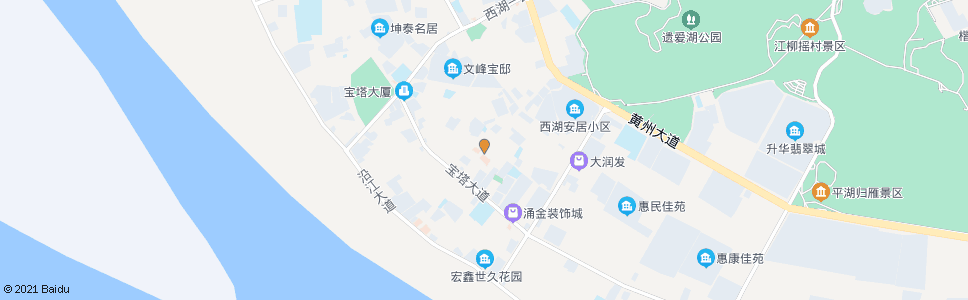黄冈西湖二路_公交站地图_黄冈公交_妙搜公交查询2024