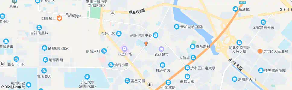 荆州伍德路口_公交站地图_荆州公交_妙搜公交查询2024