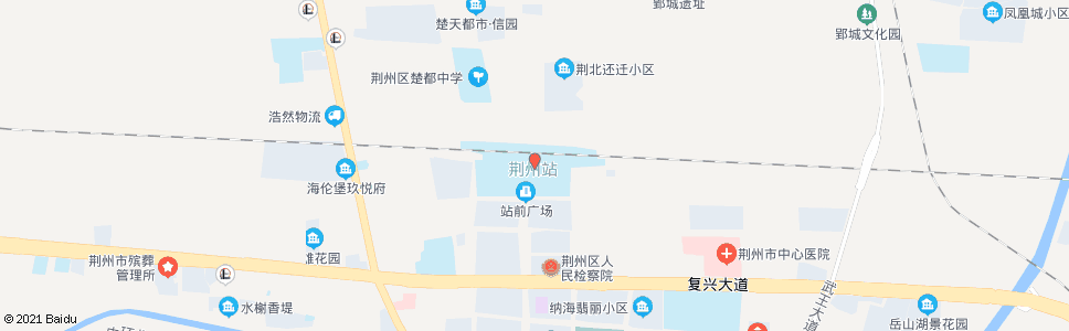 荆州荆州火车站_公交站地图_荆州公交_妙搜公交查询2024