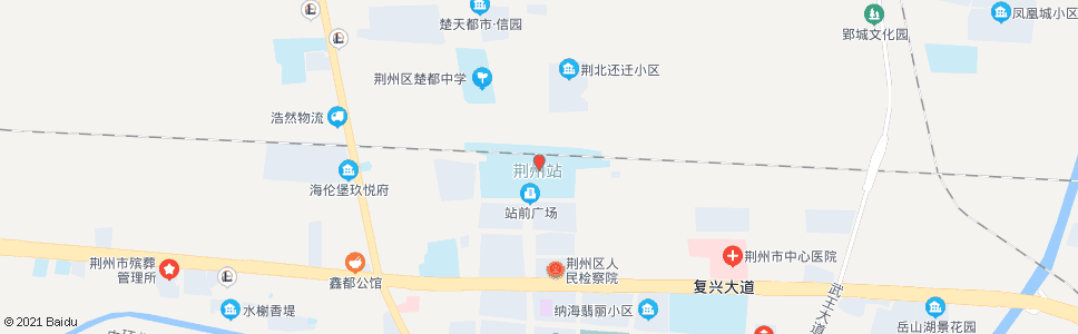 荆州火车站_公交站地图_荆州公交_妙搜公交查询2024