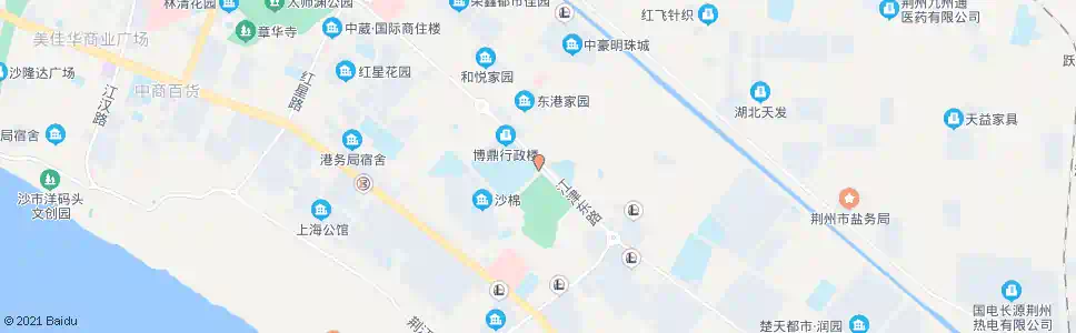 荆州奥体中心_公交站地图_荆州公交_妙搜公交查询2024