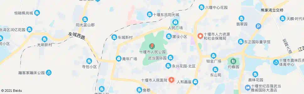 十堰人民公园_公交站地图_十堰公交_妙搜公交查询2024