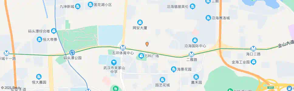 武汉三店中路金山大道口_公交站地图_武汉公交_妙搜公交查询2024