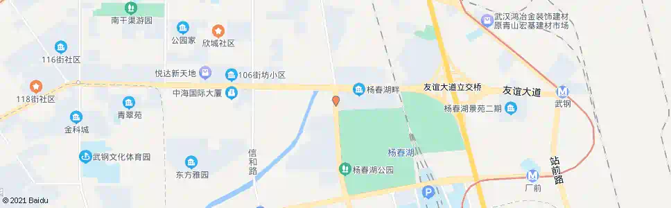 武汉杨春湖路友谊大道_公交站地图_武汉公交_妙搜公交查询2024