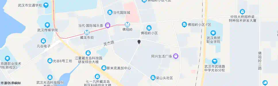 武汉光谷一路梁山头社区_公交站地图_武汉公交_妙搜公交查询2024