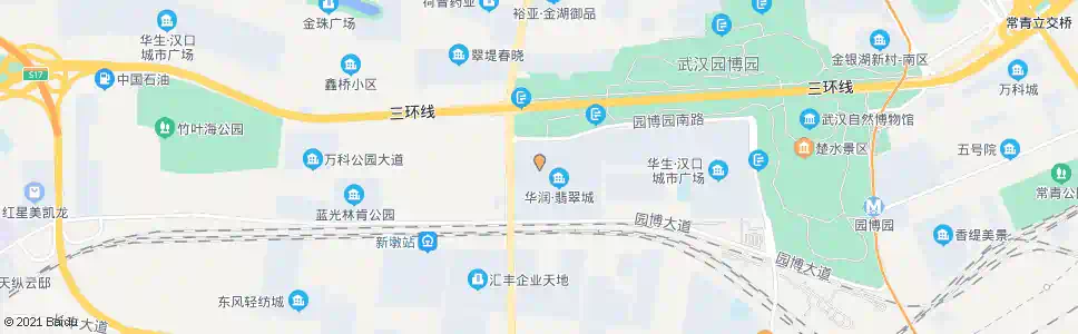 武汉城华路华润翡翠城_公交站地图_武汉公交_妙搜公交查询2024