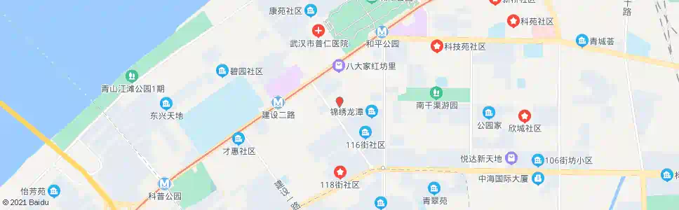 武汉建设三路43街坊_公交站地图_武汉公交_妙搜公交查询2024