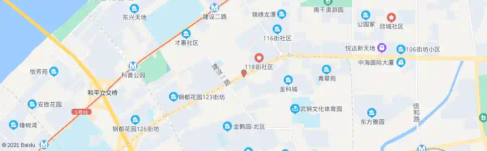 武汉友谊大道钢洲花园_公交站地图_武汉公交_妙搜公交查询2024