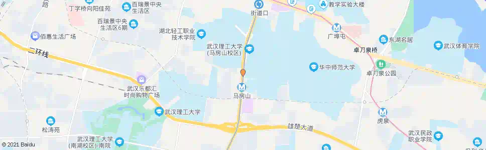 武汉珞狮路马房山_公交站地图_武汉公交_妙搜公交查询2024