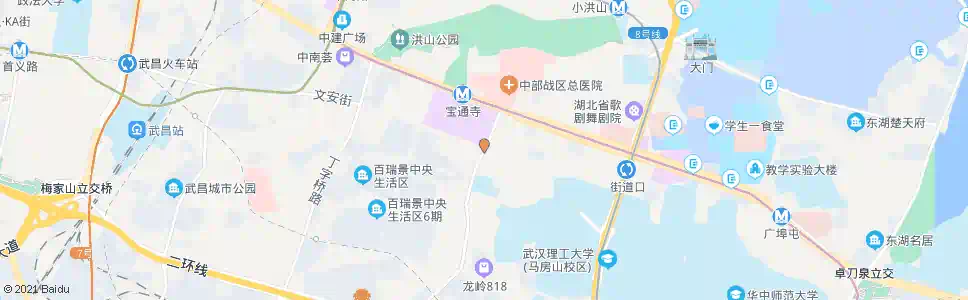 武汉石牌岭路亚贸_公交站地图_武汉公交_妙搜公交查询2024