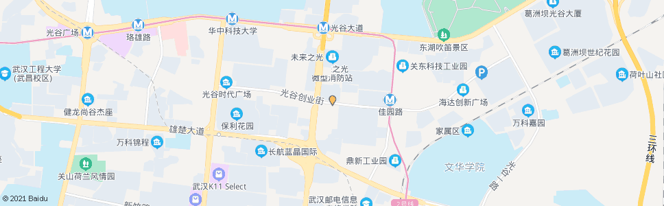 武汉创业街长飞光纤_公交站地图_武汉公交_妙搜公交查询2024