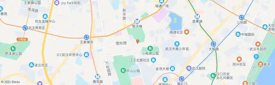 武汉台北一路喷泉公园_公交站地图_武汉公交_妙搜公交查询2024