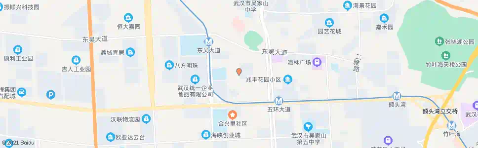 武汉六顺路田园街_公交站地图_武汉公交_妙搜公交查询2024