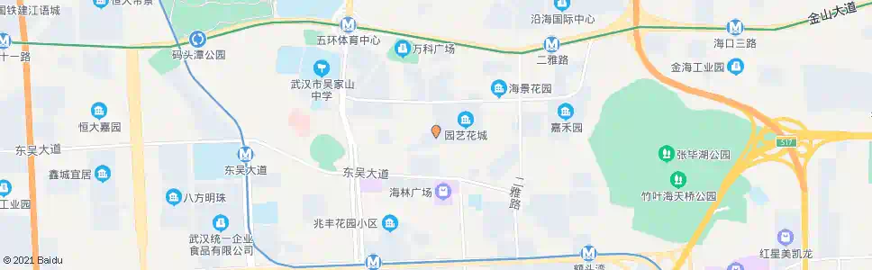 武汉三秀路吴祁街_公交站地图_武汉公交_妙搜公交查询2024