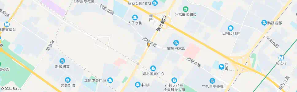 武汉江城大道四新北路_公交站地图_武汉公交_妙搜公交查询2024